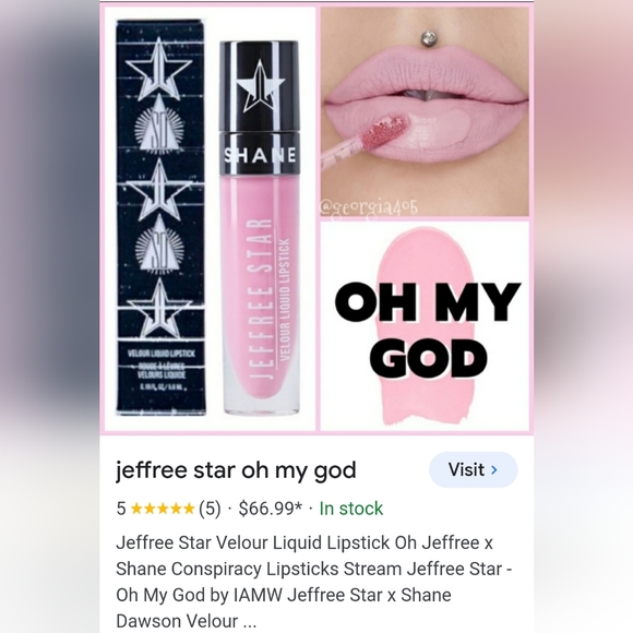 NIB!🔥🩷 "OH MY GOD" Jeffree Star Sold Out!🩷Velour Liquid Lipstick - Picture 8 of 8